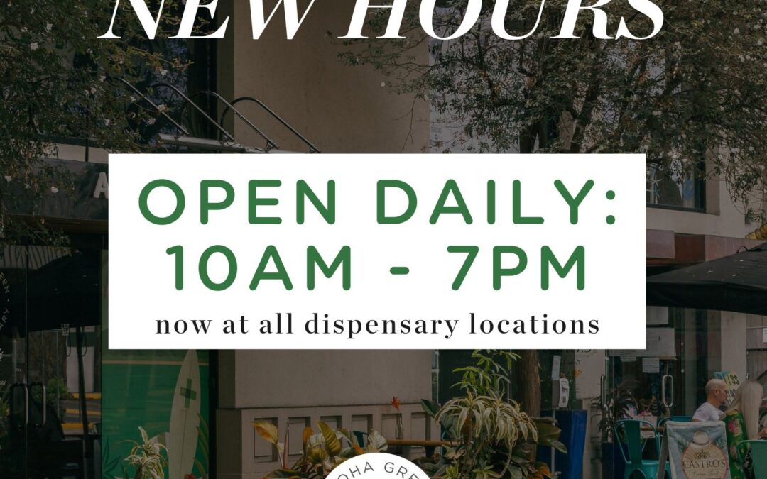 Fresh Updates for 2025: Sustainable Packaging & New Store Hours at Aloha Green Apothecary